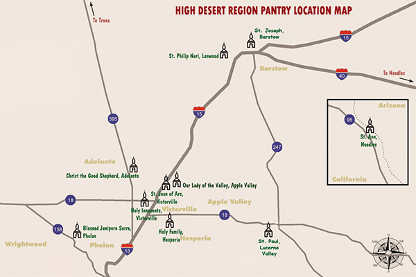 High Desert Vicariate Map